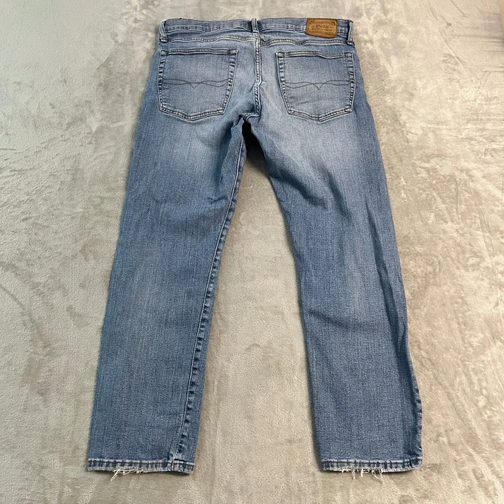 Polo Ralph Lauren Hampton Relaxed Straight Jeans Mens 35x30 Blue Medium Wash
